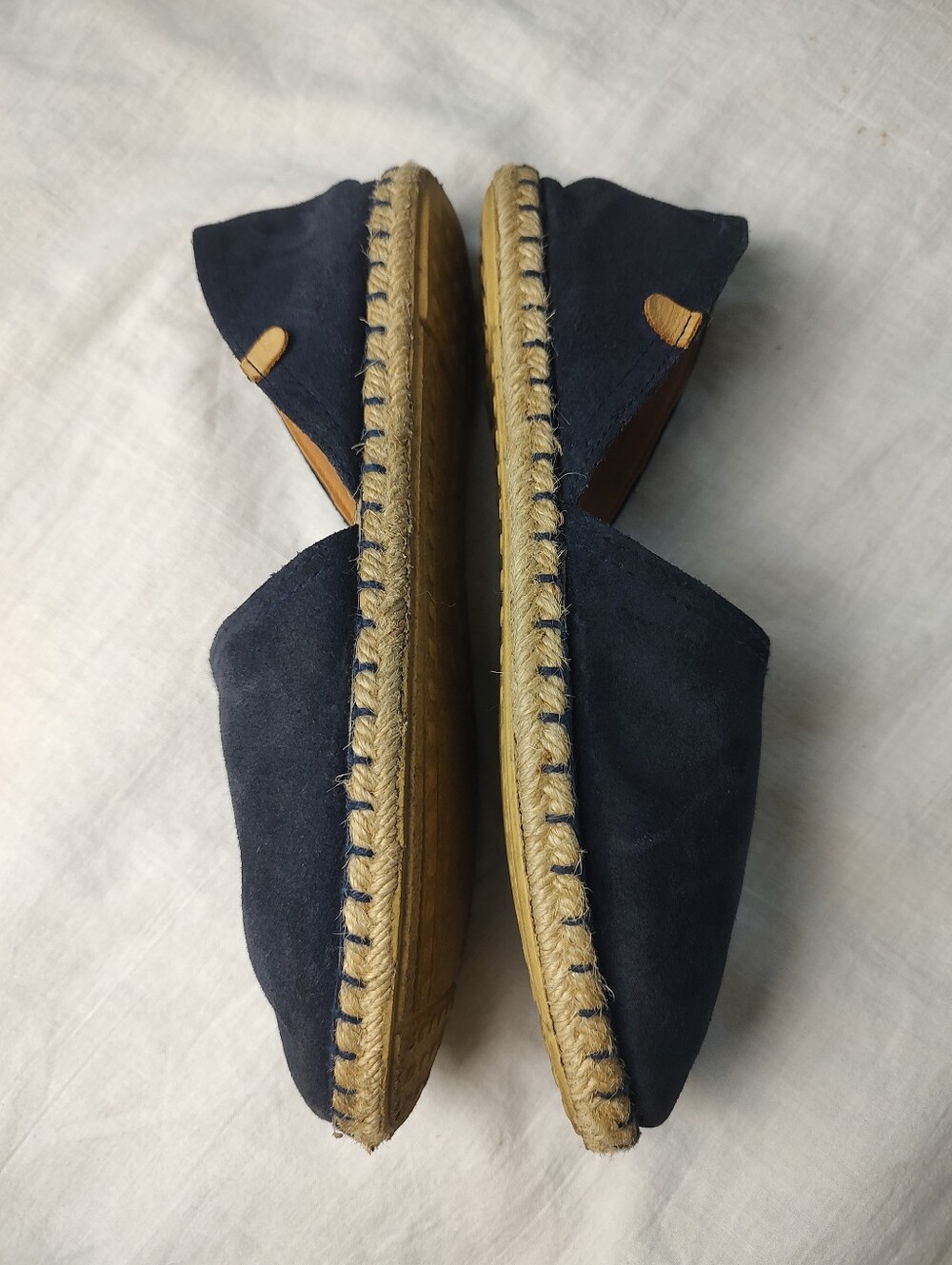 Women Verbenas Navy Suede Espadrilles 41 Blue Natural - Picture 4 of 7